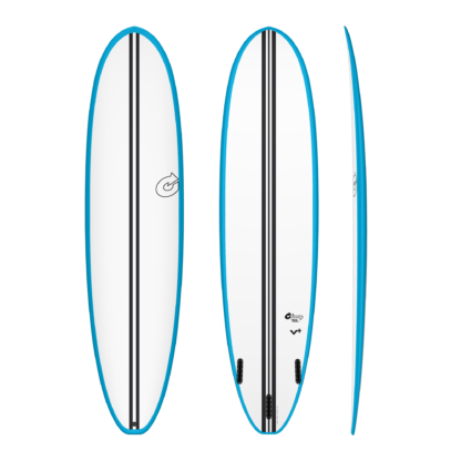 The V Plus takes the trend for high volume wide boards into the midlength model, creating a board with the stability and paddle ability of a much longer board.